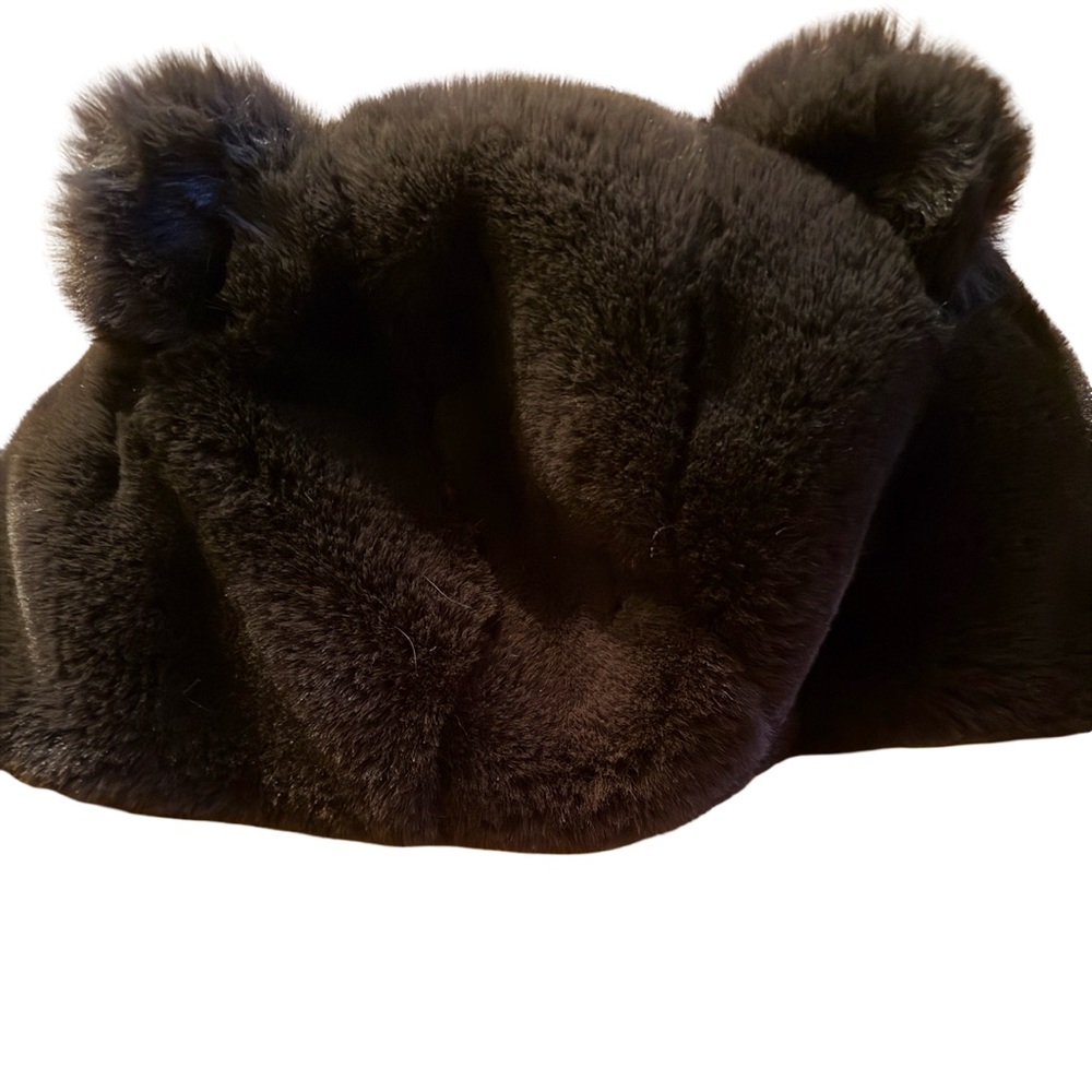 Resolute Cozy Faux Fur Bear ears & Pom-Pom Hat - Picture 3 of 5